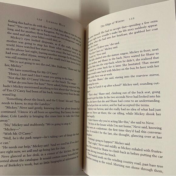 The Edge of Winter by Luanne Rice Hardcover Book - Picture 9 of 11